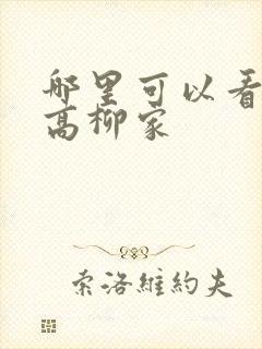 哪里可以看肉嫁高柳家封面