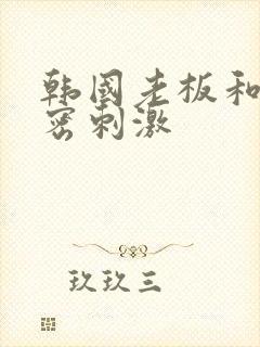 韩国老板和女秘密刺激