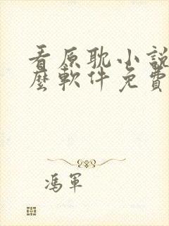 看原耽小说用什么软件免费的封面