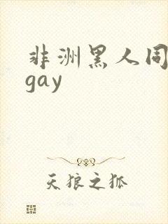 非洲黑人同性男gay
