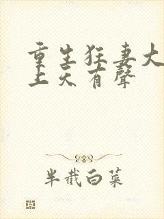 重生狂妻大佬宠上天有声