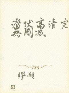 潜伏高清完整版无删减封面