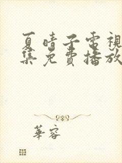 夏晴子电视剧全集免费播放