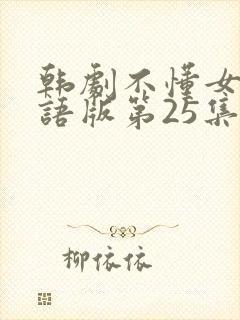 韩剧不懂女人国语版第25集封面