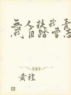 无人扶我青云志,我自踏雪志山巅