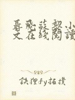 聂飞苏黎小说全文在线阅读