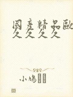 国产精品欧美久久久久久