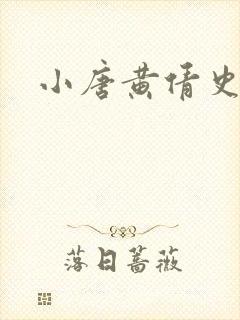 小唐黄倩史