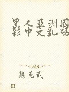 黑人亚洲国产精彩中文乱码av