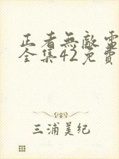 正者无敌电视剧全集42免费观看