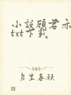 小说顾君亦苏杳txt下载