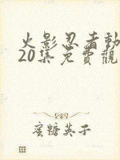 火影忍者动画720集免费观看