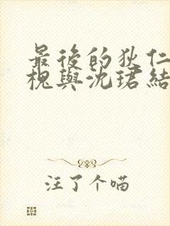 最后的狄仁杰沈槐与沈珺结局