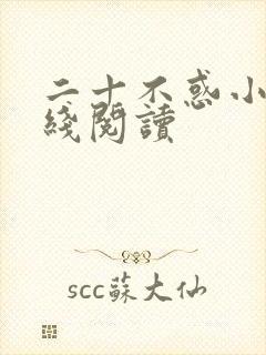 二十不惑小说在线阅读