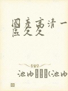 国产高清一区二区久久