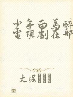 少年白马醉春风电视剧在哪里看