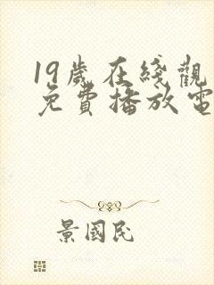 19岁在线观看免费播放电视剧大全封面