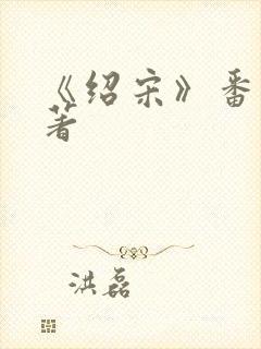 《绍宋》番外原著封面