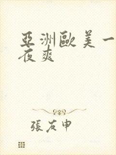 亚洲欧美一级夜夜爽