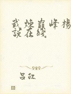 武炼巅峰杨开小说在线