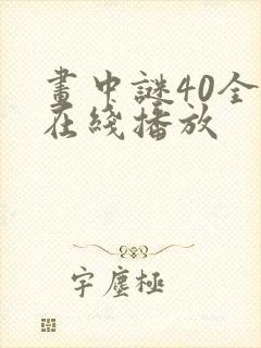 画中谜40全集在线播放