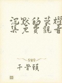 沉默的荣耀37集免费观看封面