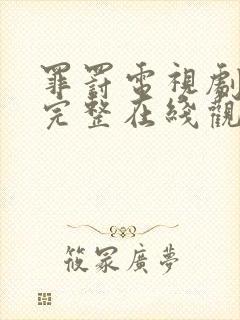 罪罚电视剧全集完整在线观看免费封面