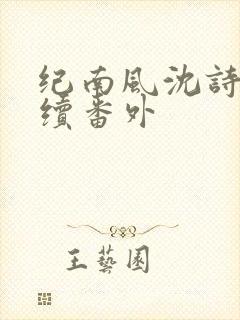 纪南风沈诗澜后续番外