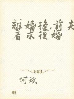 离婚后,前夫哭着求复婚