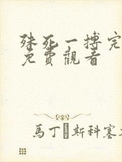 殊死一搏完整版免费观看封面