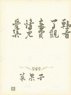 爱情来了韩剧全集免费观看