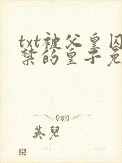 txt被父皇囚禁的皇子免费阅读全文下封面