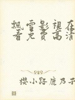 飘雪影视在线观看免费高清完整版