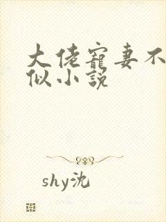 大佬宠妻不腻类似小说