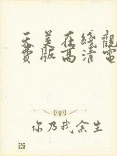 天美在线观看免费版高清电视剧全集封面