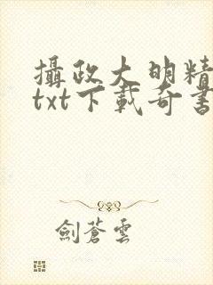 摄政大明精校版txt下载奇书