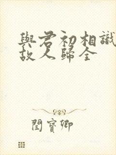 与君初相识犹如故人归全封面