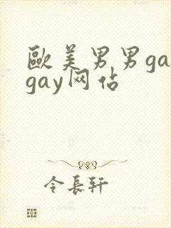 欧美男男gaygay网站