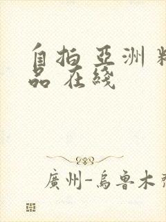 自拍 亚洲 精品 在线