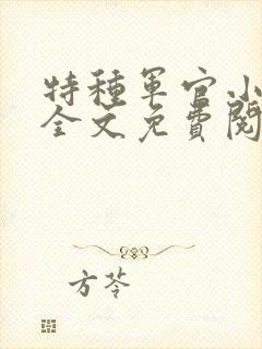 特种军官小小妻全文免费阅读