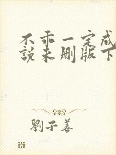 不乖一定成功小说未删版下载txt