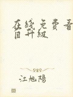 在线免费看我独自升级封面