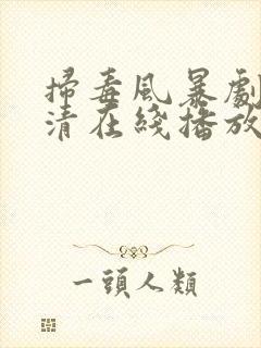 扫毒风暴剧版高清在线播放东升影视