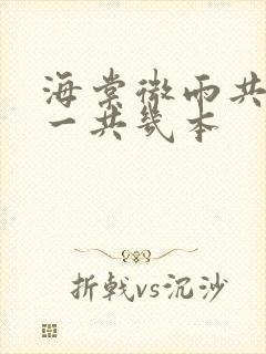 海棠微雨共归途一共几本