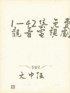 1—42集免费观看电视剧免费封面