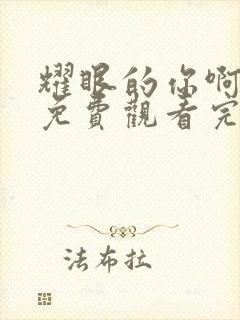 耀眼的你啊全集免费观看完整版高清封面