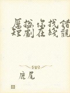 厉总你找错人了短剧在线观看