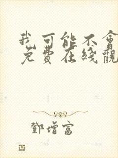 我可能不会爱你免费在线观看封面