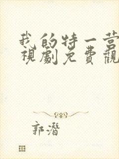 我的特一营 电视剧免费观看全集