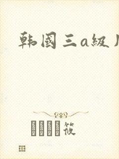 韩国三a级片
